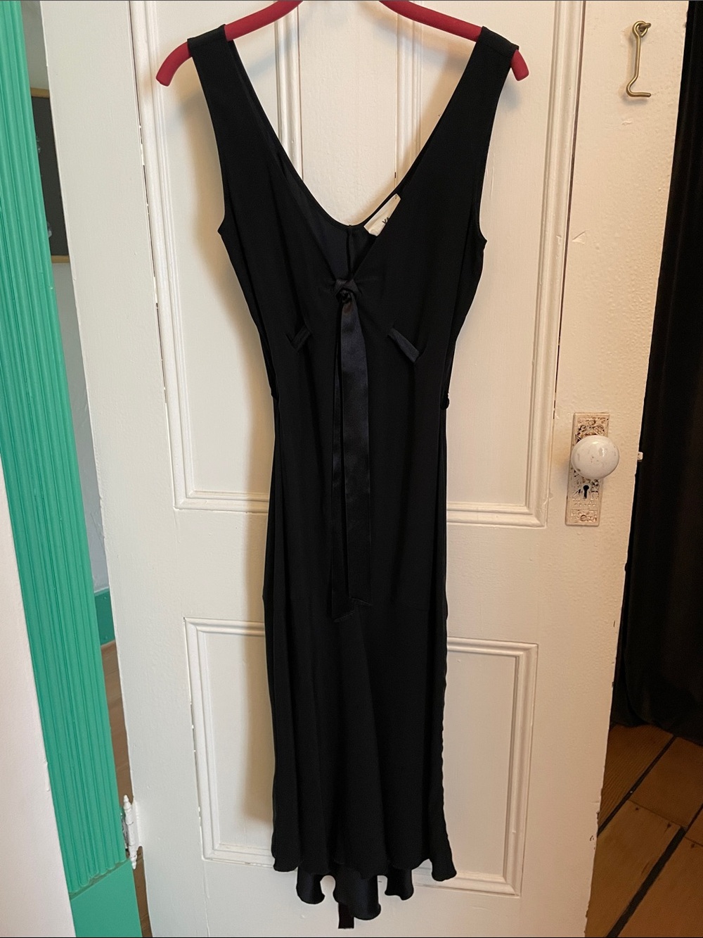 Vintage stretch silk bias cut dress